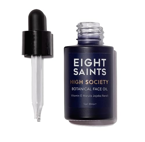 Eight Saints High Society - Aceite facial botánico, natural y orgánico antienvejecimiento con jojoba, vitamina E, marula y neroli, 1 onza