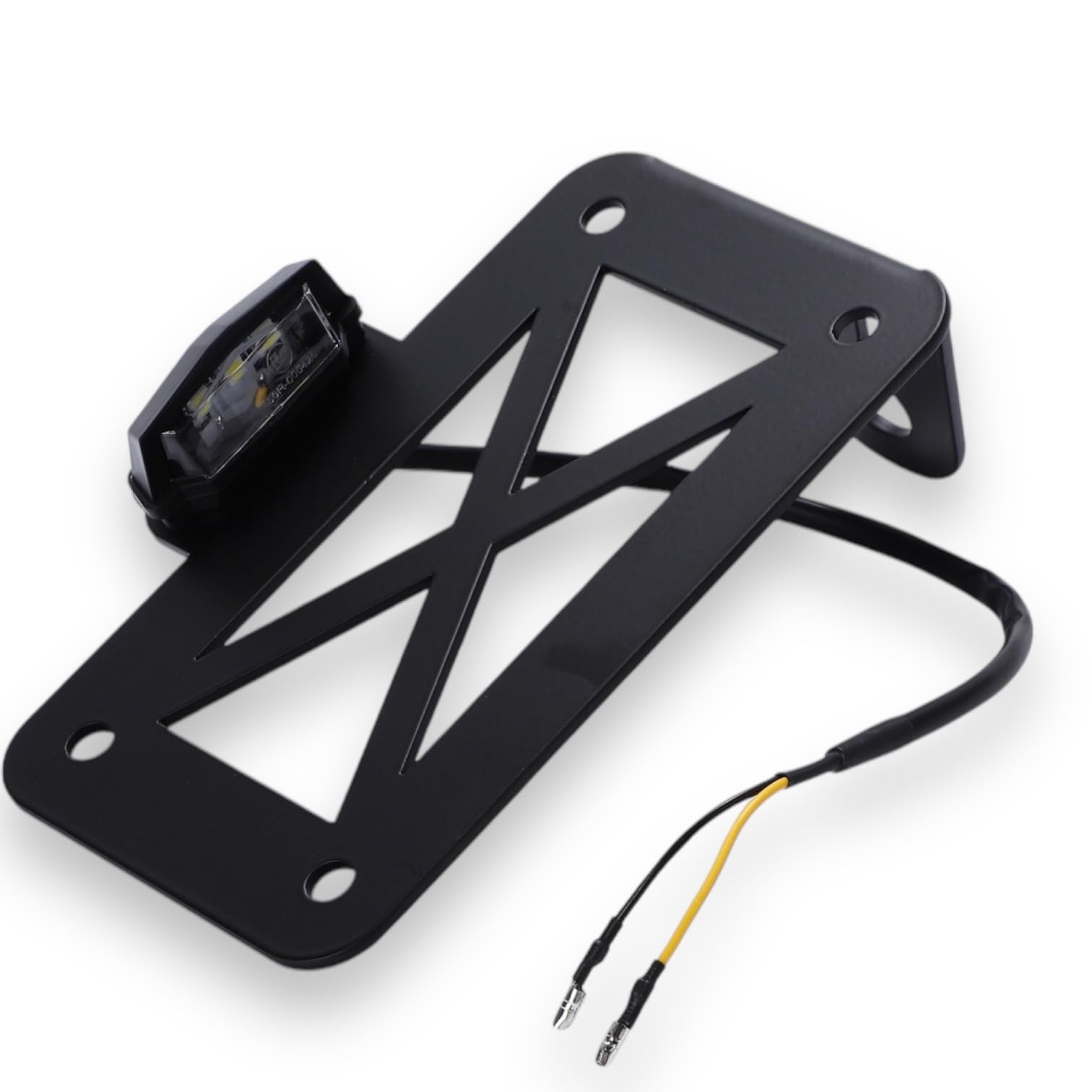 Amazon | Kanoan バイク サイド ナンバー ステー LED ナンバー灯 付き