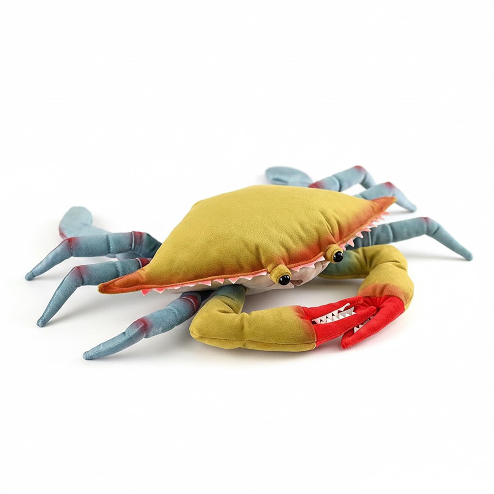 PuffPurrs Swimming Crab Plush - Lifelike 17in Portunidae Sea Crab Toy, Realistic Crustacean Plush Gift