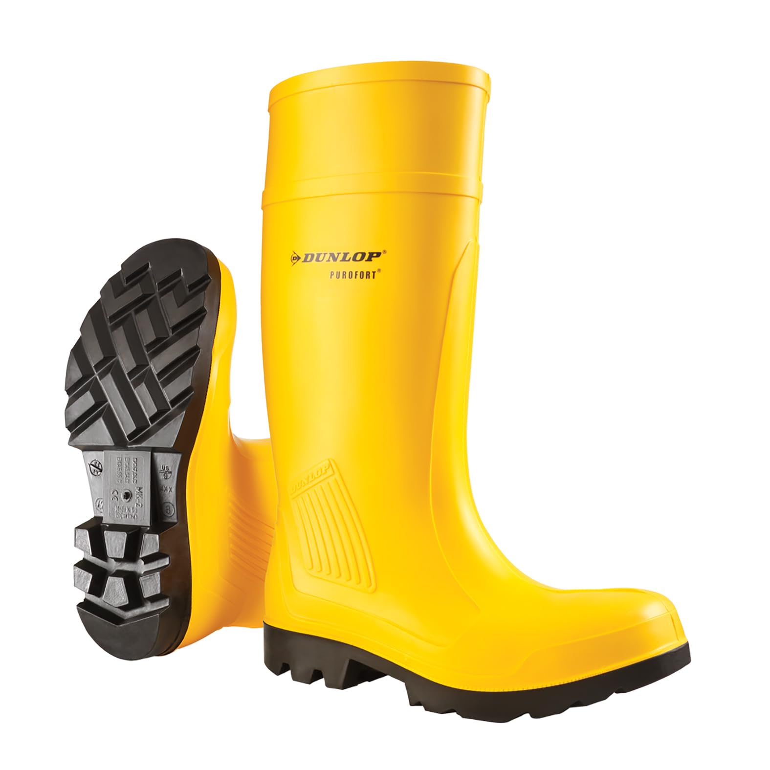 Dunlop C462241 Purofort Full Safety Standard / Mens Boots / Safety Wellingtons (7.5 US) (Yellow)