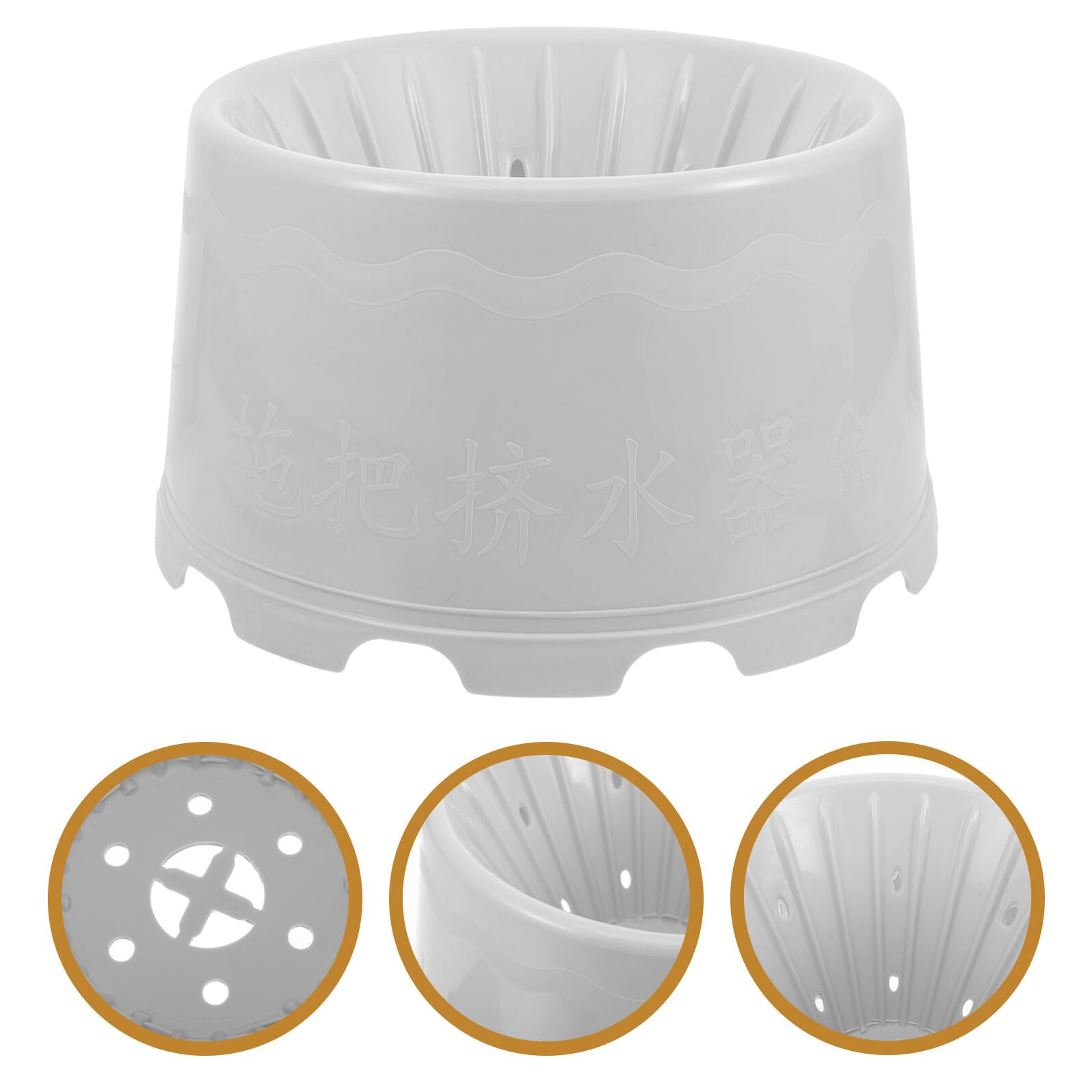 Cubo De Fregona Portátil Hogar 1 Unidad Plástico Resistente con Orificios De Drenaje Diseño Ergonómico Limpieza y Escurrido Fácil Fregado Doméstico Uso