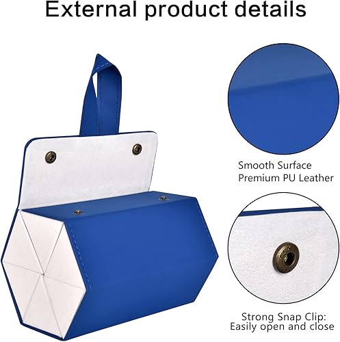 Miniatura 5 de MEGREZ Caja organizadora de lentes de sol, cuero sintético plegable para mujer, estuche organizador de gafas, soporte múltiple para lentes de sol