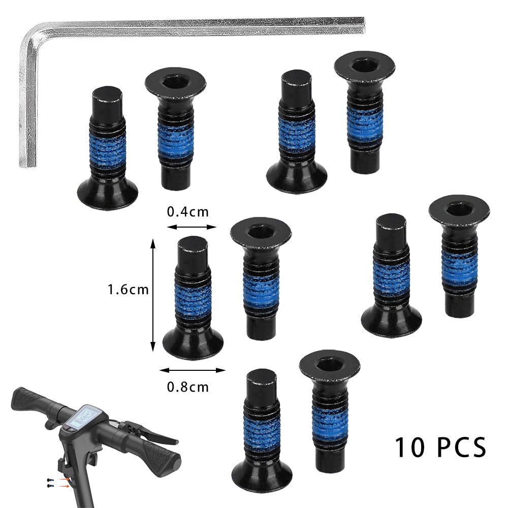 Tornillo Patinete Eléctrico Reemplazo para Xiaomi M365 1S Pro Mi3 Ninebot MAX G30 ES F Series con Llave Allen