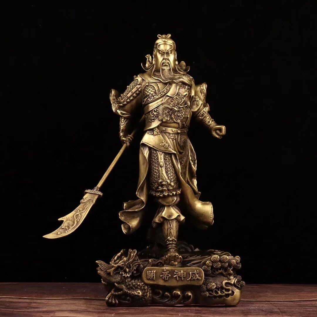 Dytartzx 31* Guan Gong The Of Wealth Bronze Statue Of Guan Yu The Chinese Of War Attracts Wealth And Feng Shui Gifts