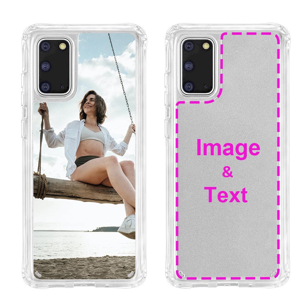 Custom Phone Case for Samsung Galaxy Note 20 | Customized Personalized Shockproof Cases with Photo Image Text Picture Design [Soft Cushion Bumper+Hard PC Back] (P1) Samsung Galaxy Note 20 Design Your Own