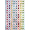 The Sticker Factory 12mm mini sprankelende smiley sterren: 4 vellen, 416 beloningsstickers