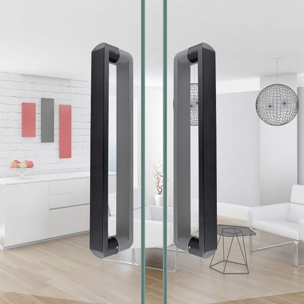 Maniglia per Porta Scorrevole per Porta del Fienile Maniglia per Porta in Vetro con Tubo Quadrato in Acciaio Inossidabile 304, Maniglia per Porta Push-Pull per Ufficio/Maniglia per Porta per