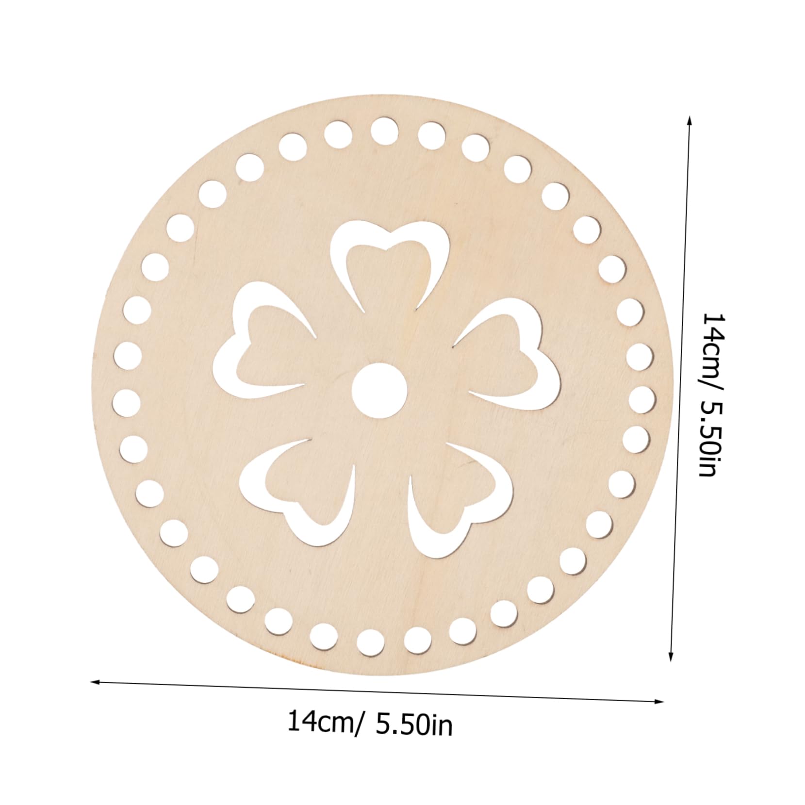 Veemoon 2Pcs Wooden Basket Base for Crochet Bags Durable Crafting Bottom Shaper for Handbags Clutch Bags and Yarn Projects Easy to Use for Beginners and Professionals