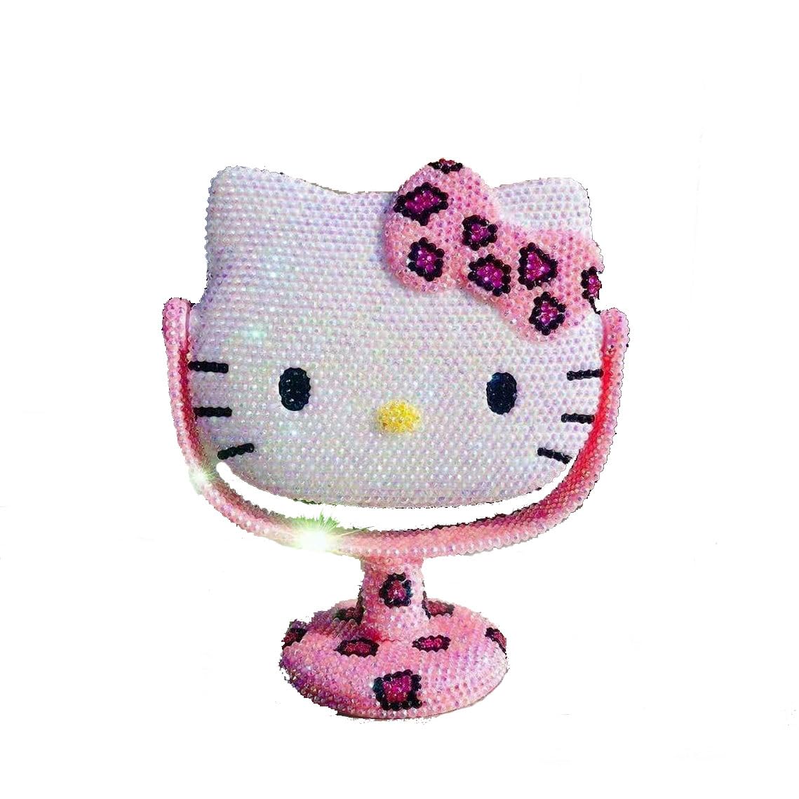 キティ 全デコ BIG 卓上ミラー キティ 全デコ BIG 卓上ミラー