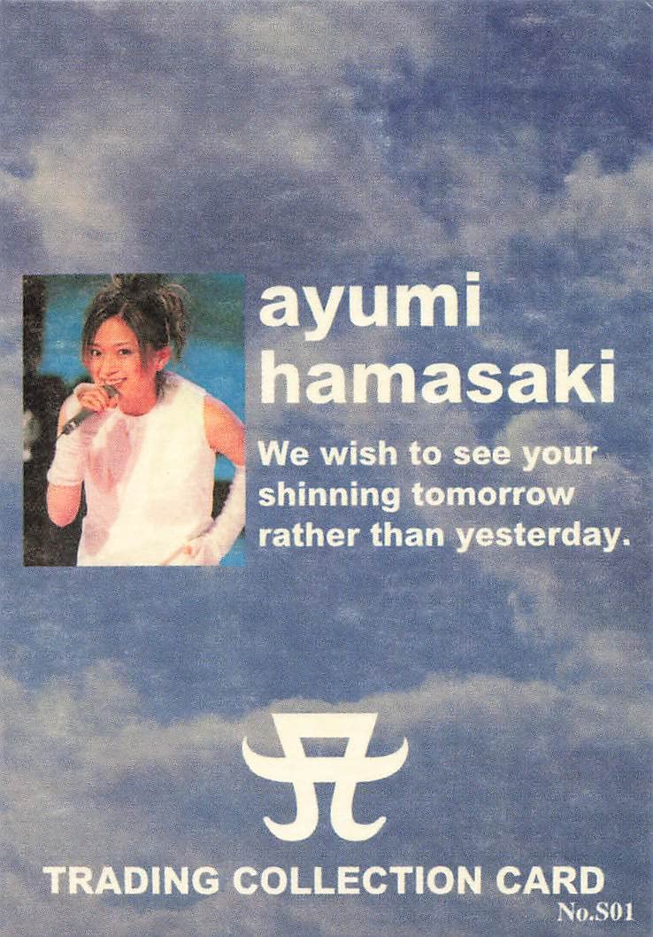 Amazon.co.jp: TRADING COLLECTION CARD ayumi hamasaki S01 N : おもちゃ