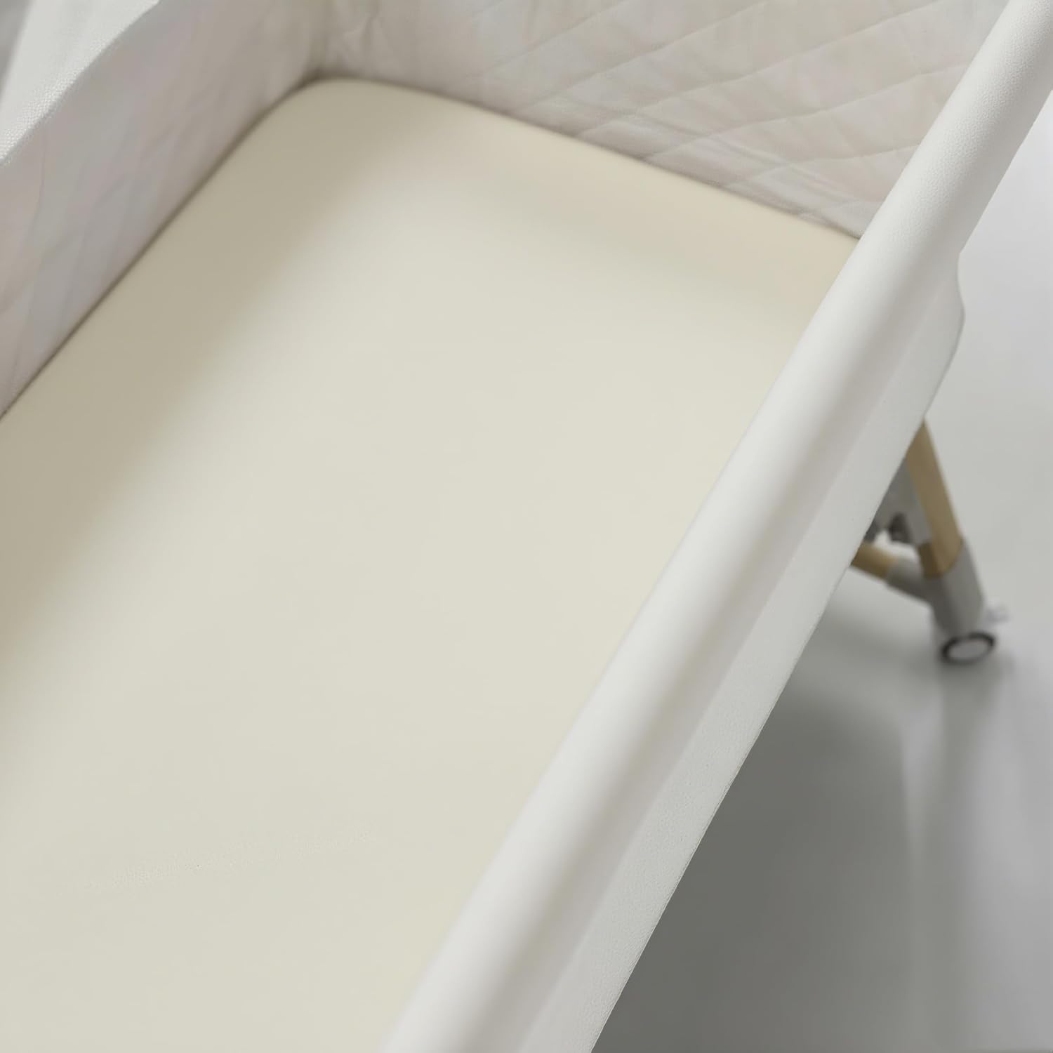 TL Care 100% Natural Cotton Jersey Knit 18" x 36" Cradle/Bassinet Sheet - Fitted, Ecru, Soft Breathable, for Boys and Girls