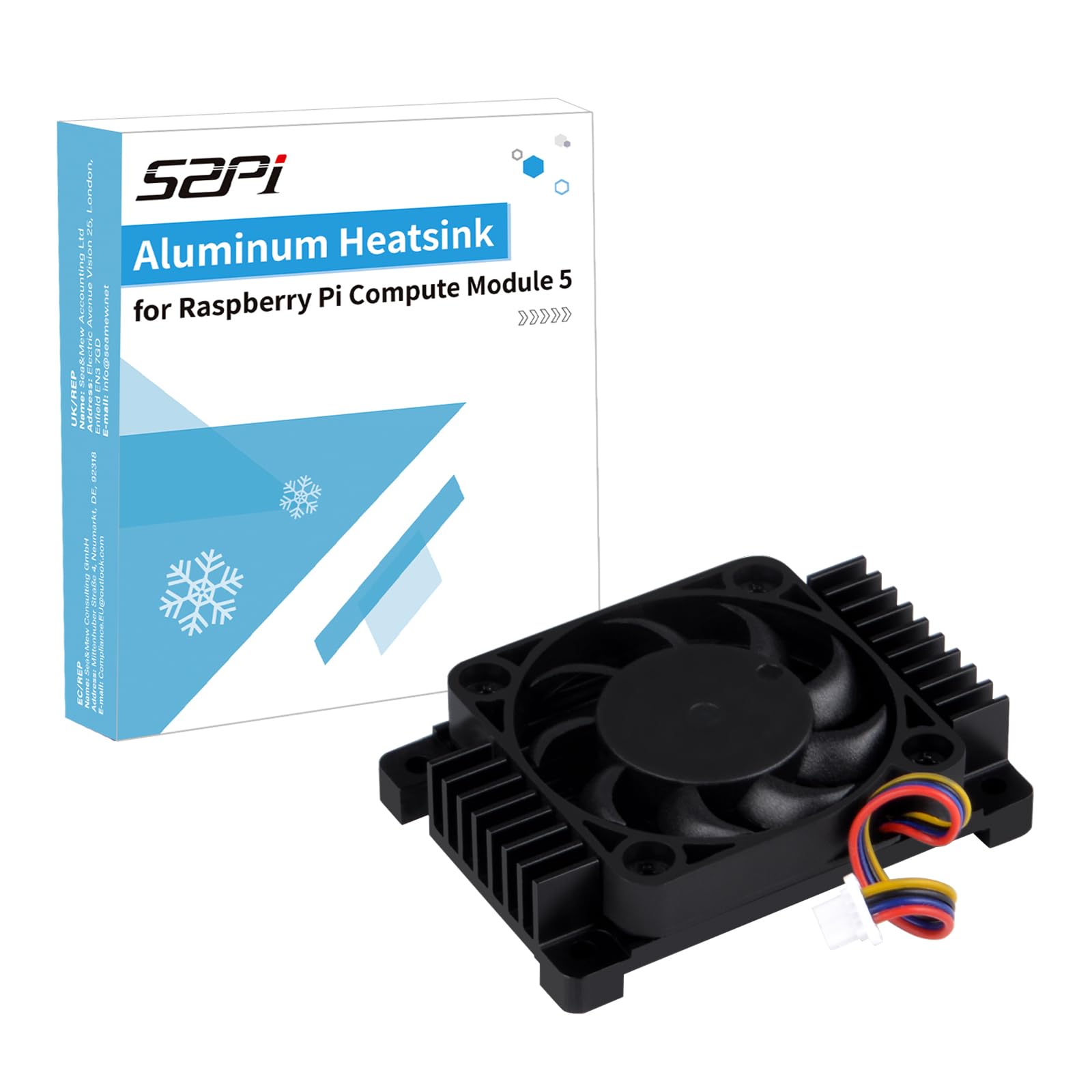 Raspberry Pi Compute Module 5 冷却ファン付き Amazon.com: GeeekPi Aluminum Alloy CNC Heatsink Active Cooler with