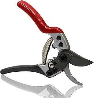 Sanung Pruning Shears Gardening Tools Garden Shears with Sharp High Carbon Steel Teflon Coated Blade and Non-Slip Handles, Easy to Trim Tree Branches with Left and Right Hands for Farms