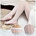Jiuguva 2/4 Pairs White Lace Tight Hollow out Knitted Patterned Tight for Women Lace Heart Stockings Fishnet Bridal Pantyhose(4 Pcs,Fresh Style)