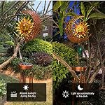 Solar Wind Chimes with LED Light-Outside Moon Sun Lighted Waterproof Wind Chime for Garden, Tree, Patio Hanging Ornament