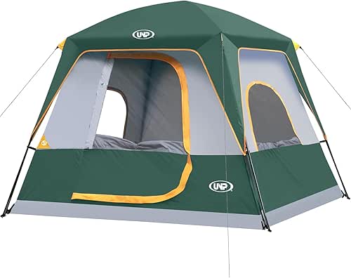 UNP 2/4/6/8 Person Tent, Portable Cabin Tent, Camping Tent 4-Person