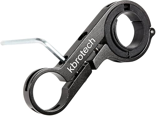 Miniatura 7 de Kbrotech Extensor de manillar de bicicleta doble extensión de manillar de fibra de carbono con soporte de aleación de aluminio ahorro de espacio
