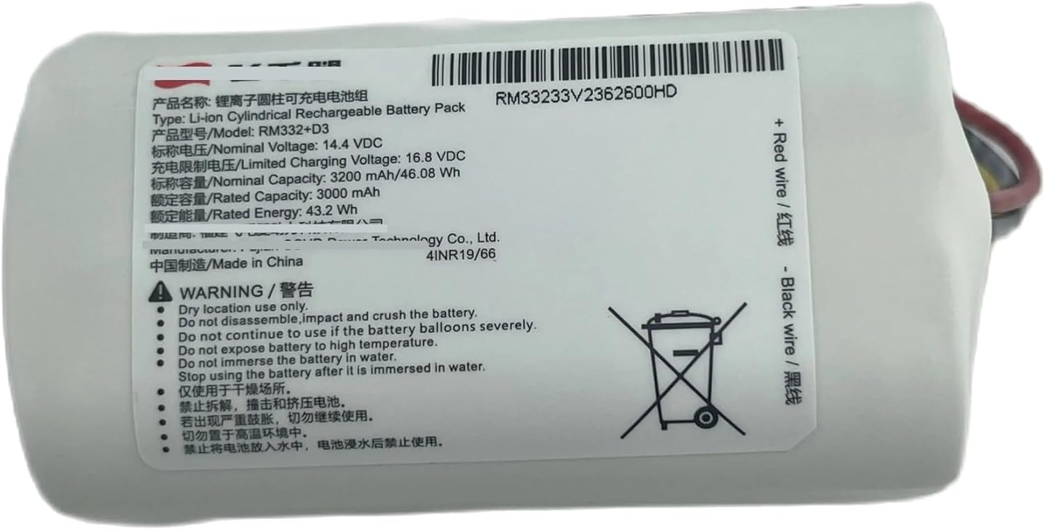 Robot Vacuum Cleaner Lithium Battery Assembly,Compatible for Mi Home C103, Vacuum Cleaner Battery Pack Accessories