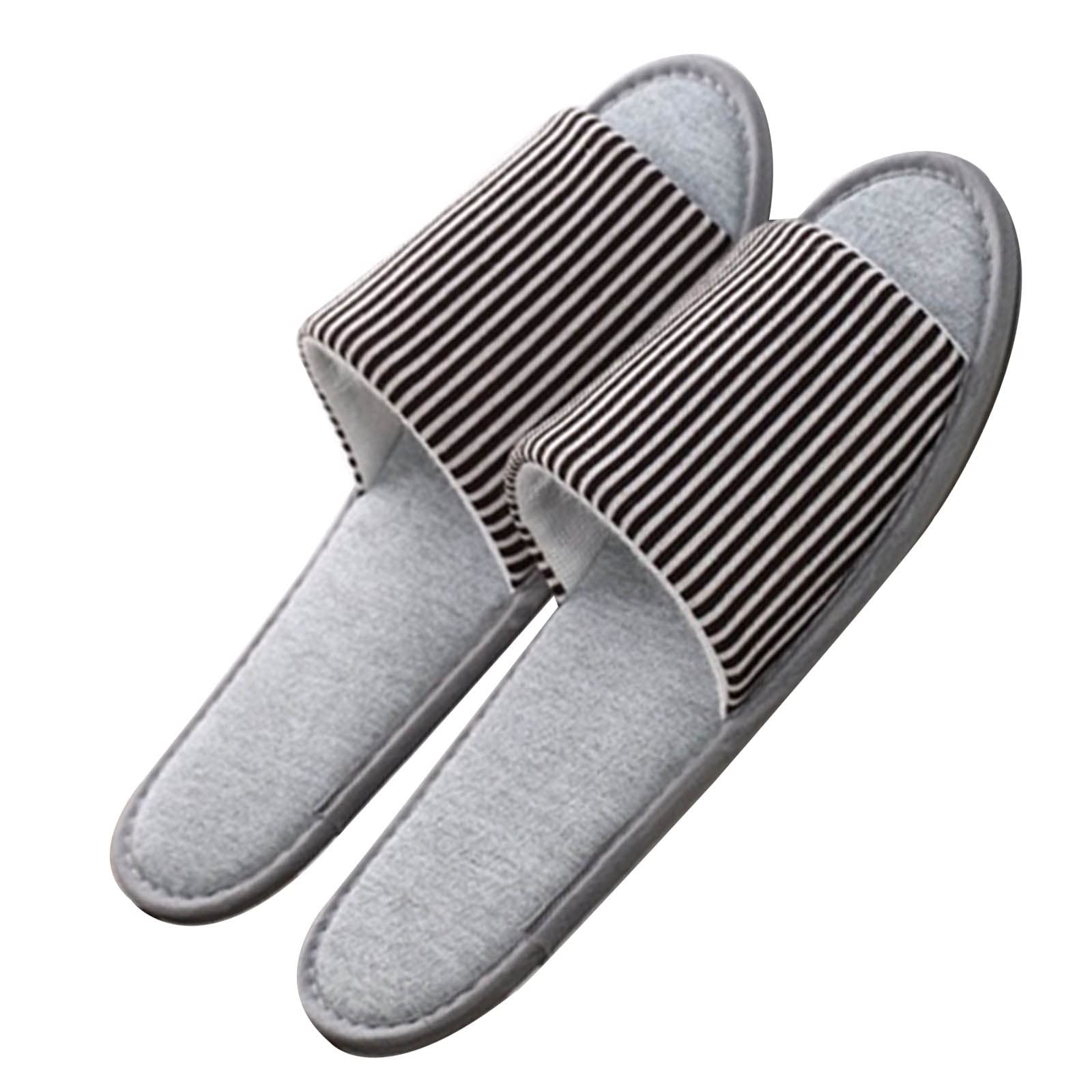 Zapatillas de spa para hombres: 10 pares de zapatillas de spa con punta abierta Zapatillas para huéspedes de hotel para spa, invitados a fiestas, hoteles y viajes, se adaptan a la mayoría de hombres y