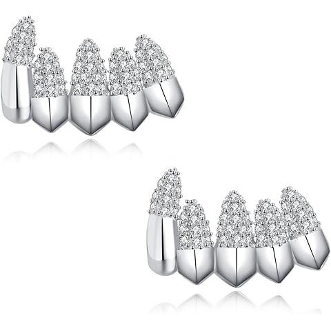 Reffeer Solid 925 Sterling Silver CZ Claw Cuff Earrings for Women Teens Wrap Studs Earrings Crawler Earrings