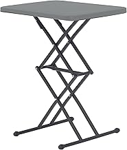 Oaknest Supreme Scissor 3 Layer Hight-Adjustable Muli-Purpose Utility Table Use for Work from Home (WHF), Study, Dining and Outdoor (Color: Cool Grey/Black | Warranty : 6 Months)