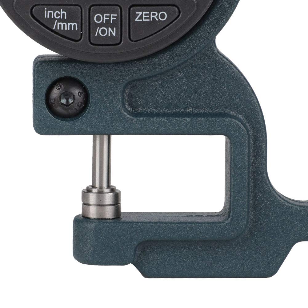 Zunate Misuratore di spessore digitale, Tester per misuratore di spessore elettronico 0-12,7 mm, Micrometro digitale per spessore 0,01 mm per pelle, strumenti di misurazione e progettazione