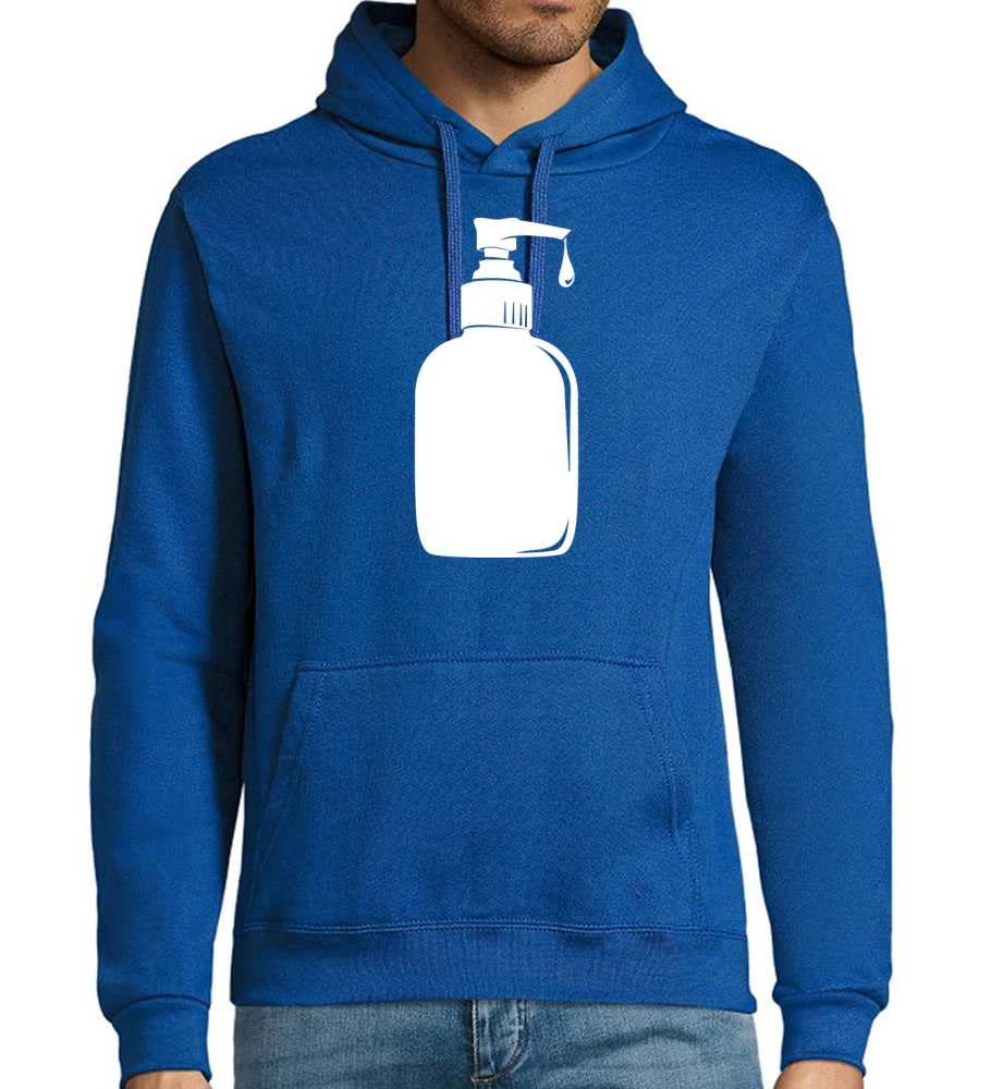 Dozownik mydła dla mężczyzn z kapturem, niebieski Royal, 4XL