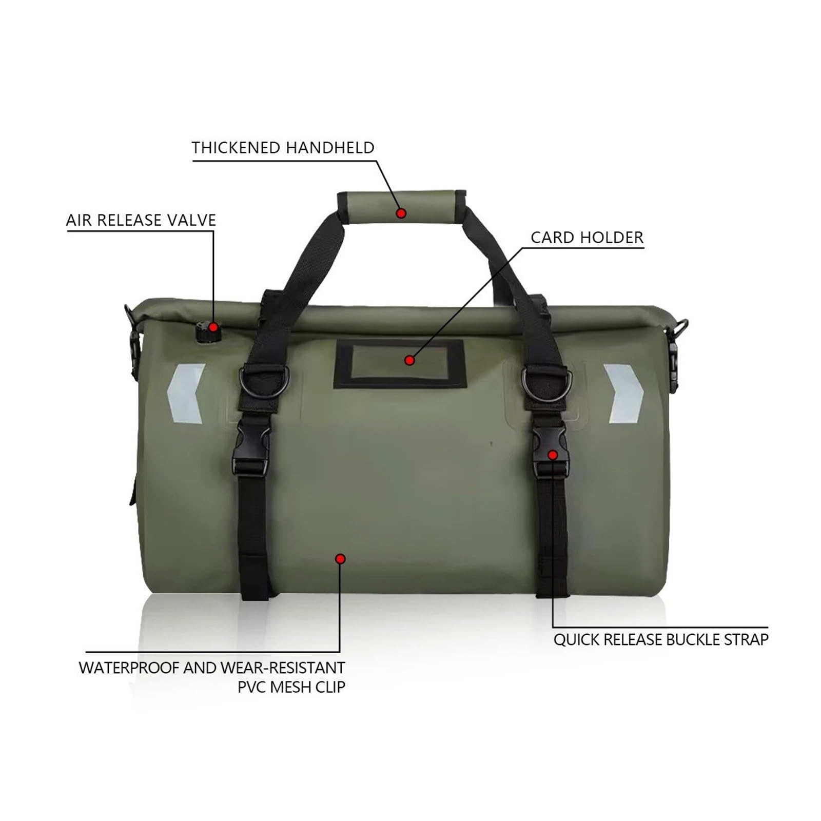 Top Case Motos Bolsa Trasera Impermeable para Motocicleta, Paquete Rollo Equipaje Seco Viaje Al Aire Libre Asiento Mochila 20/40/66 Bolsa De Moto(100L Carbon Fiber)