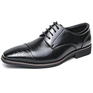 Mens Comfort Dress Oxford Shoes Round Toe Lace-up Comfort Oxford Dress Formal Wedding Gentleman Shoes
