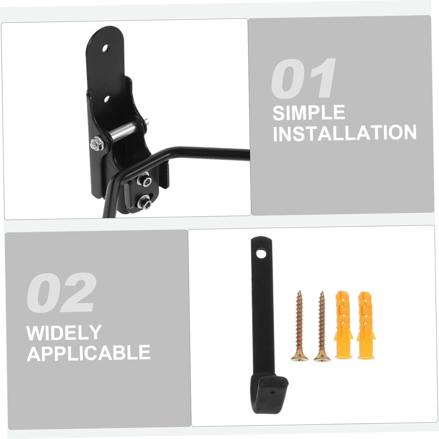 Veemoon Sturdy Wall Bicycle Hanger Cycle Bike Wall Mount Storage Rack for Home