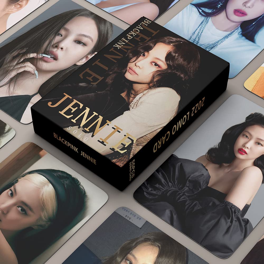 SAMSHINE Kpop BP JENNIE Photo Cards 55Pcs JENNIE 2022 Lomo Cards