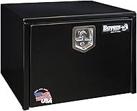 Vista 25 de Buyers Products 1702303 Caja de Herramientas de Acero Negro para Debajo de la Carrocería de Camión – 18 x 18 x 30 Pulgadas Caja de Trabajo