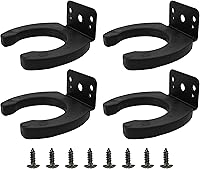 Vista 6 de 2 clips de micrófono de identificación de 1.693 in, soporte de micrófono resistente con tornillos de montaje, soporte de montaje en pared