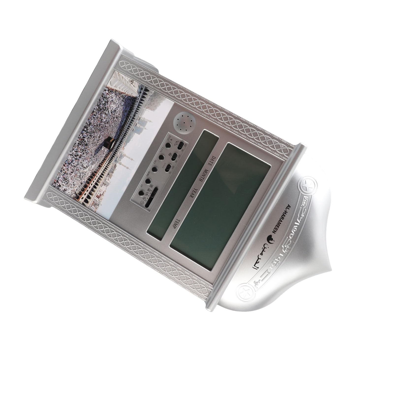Reloj Azan Digital con Calendario (Plata)