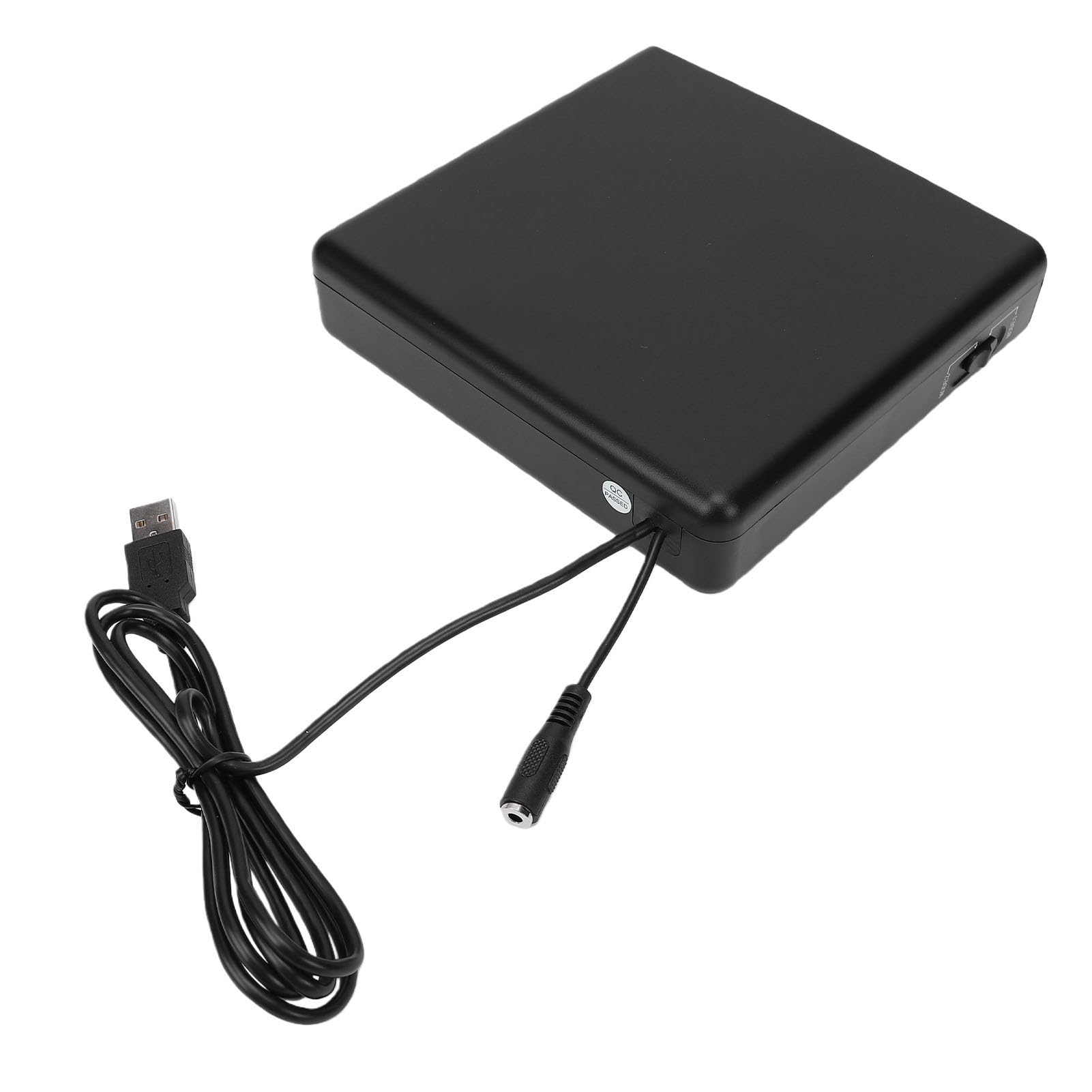 PUSOKEI Lecteur CD de Voiture Portable avec Fonction AUX/USB et FM