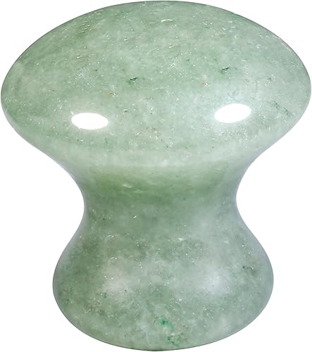 Miniatura 6 de Rockcloud Paquete de 2 pomos de piedra de cristal con tornillos, manija de cajón para armario, armario, decoración de oficina, aventurina verde