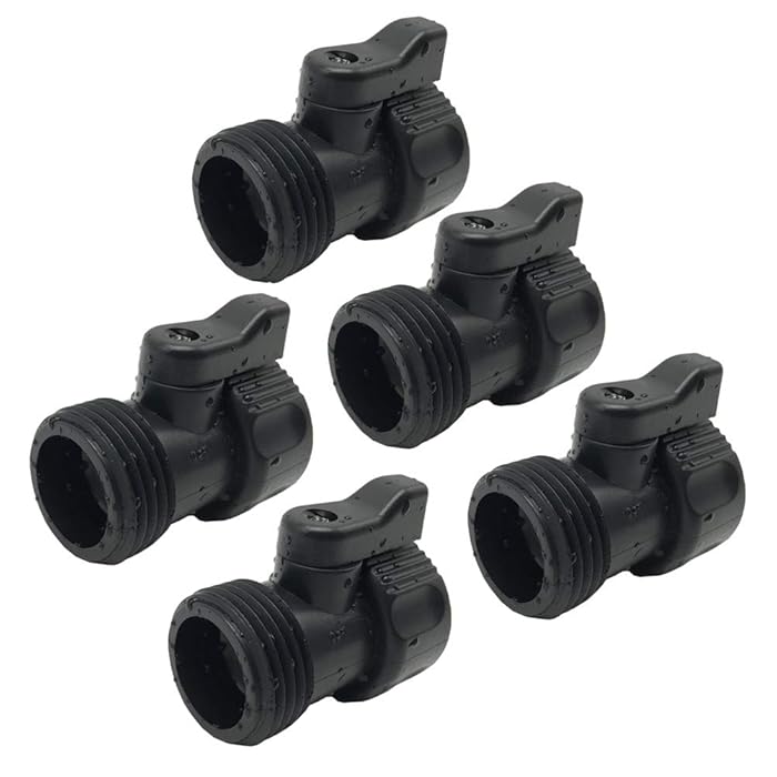 Buy Joe's Home 5 Pack Plastic Garden Hose Shut Off Valve Water Shutoff