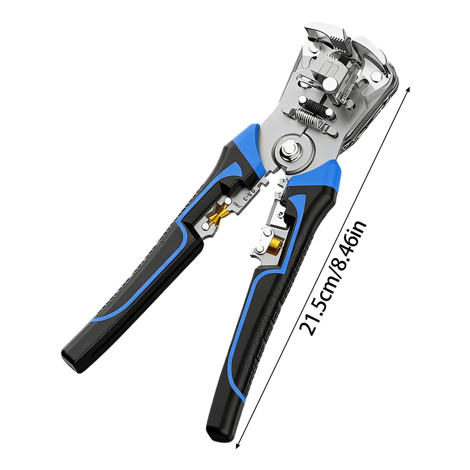 Strumento professionale per elettricista per spelare e crimpare fili 0,2-10 mm² multifunzione design regolazione taglierina filo