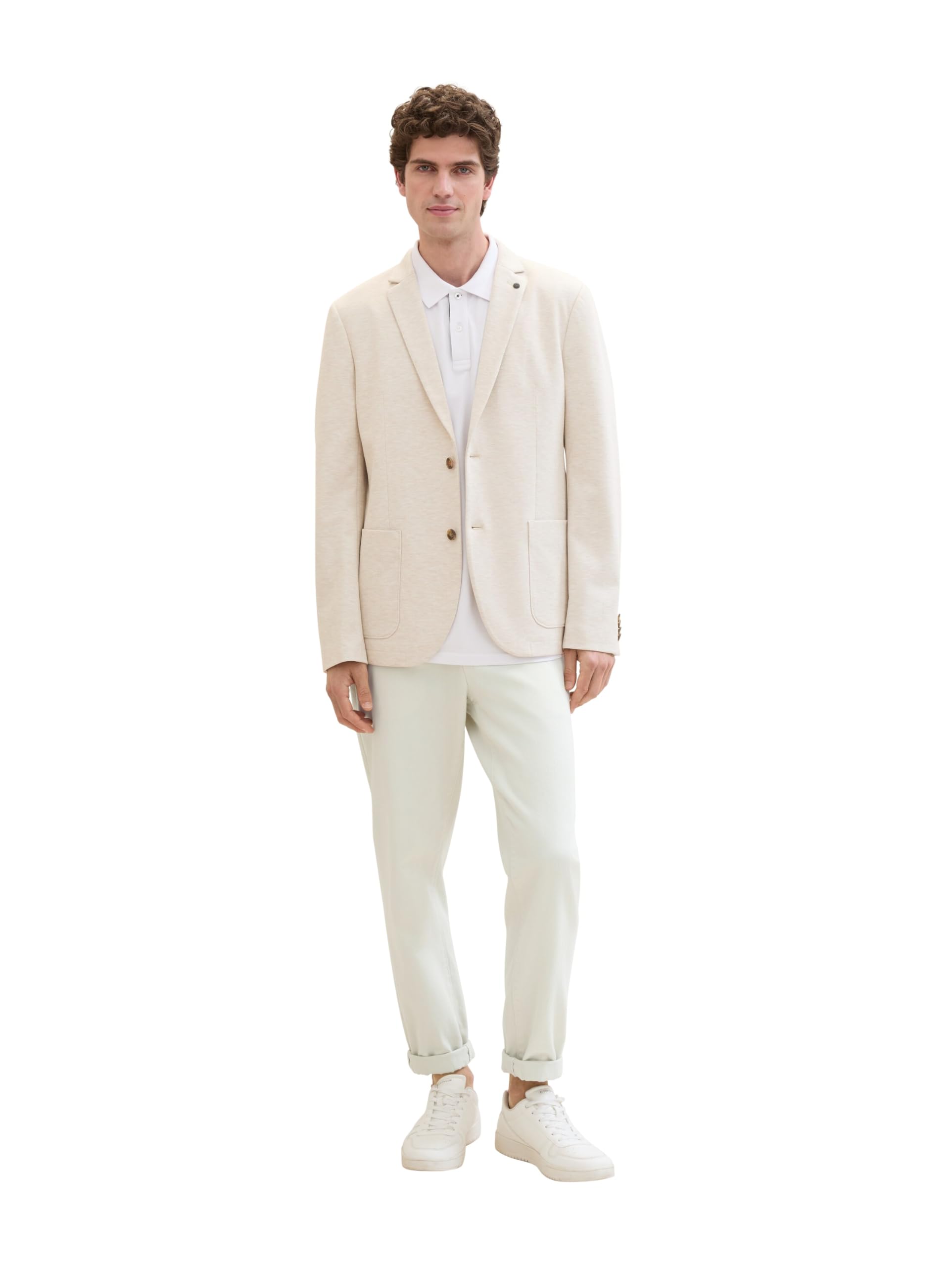 Tom Tailor Herren 1043635 Jersey Piqué Sakko mit Stretch (1er Pack)