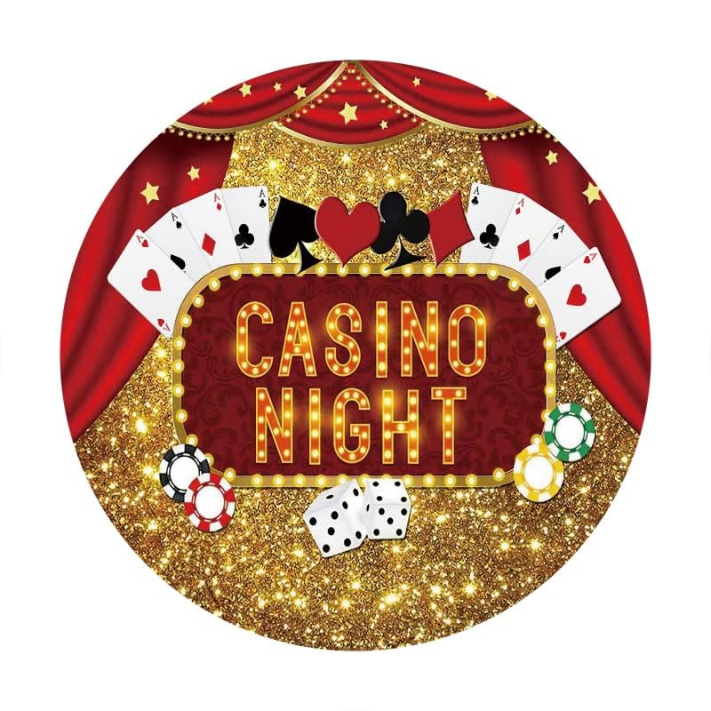 Fondo Fotográfico Redondo 200cm Casino Night miniatura 3