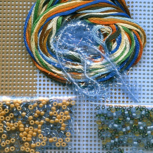 Image of Bye Bye Birdie Beaded Counted Cross Stitch Ornament Kit Mill Hill 2006 Spring Bouquet MH18-6102