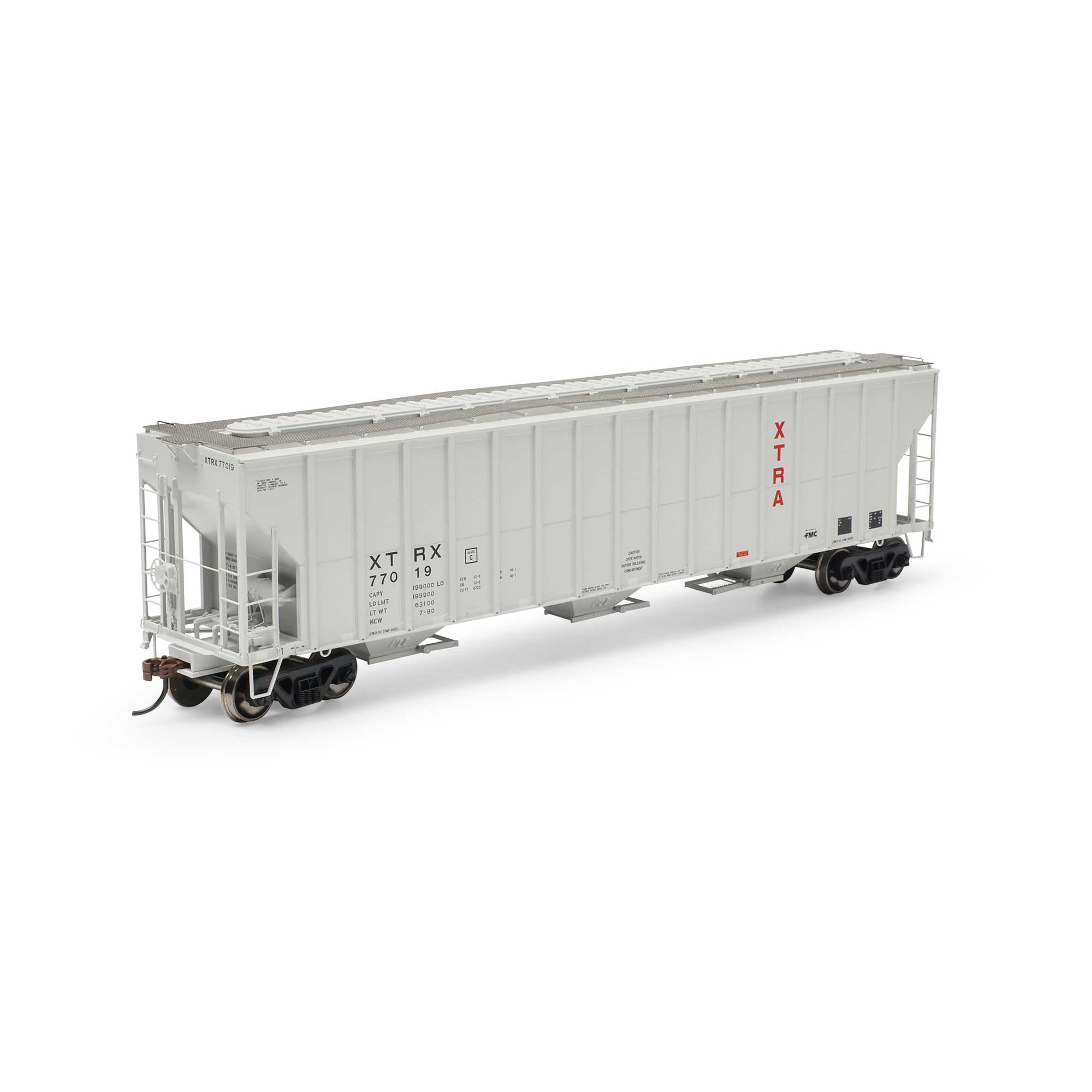 Athearn HO ATH FMC 4700 Covered Hopper Xtra #77019 ATH-1311