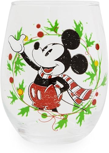 Disney Mickey Mouse - Corona de Navidad sin tallo, con capacidad para 20 onzas