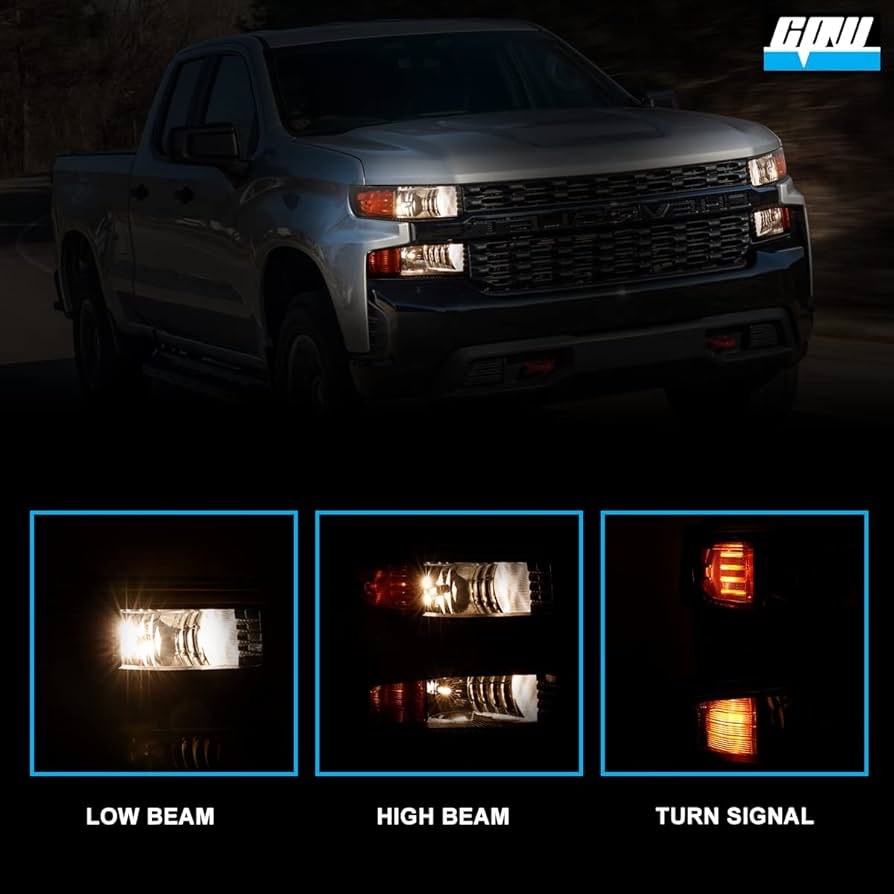 シボレー　シルバラード　ヘッドライト 並行輸入品】CNNELL ヘッドライト シボレー シルバラード 99-02