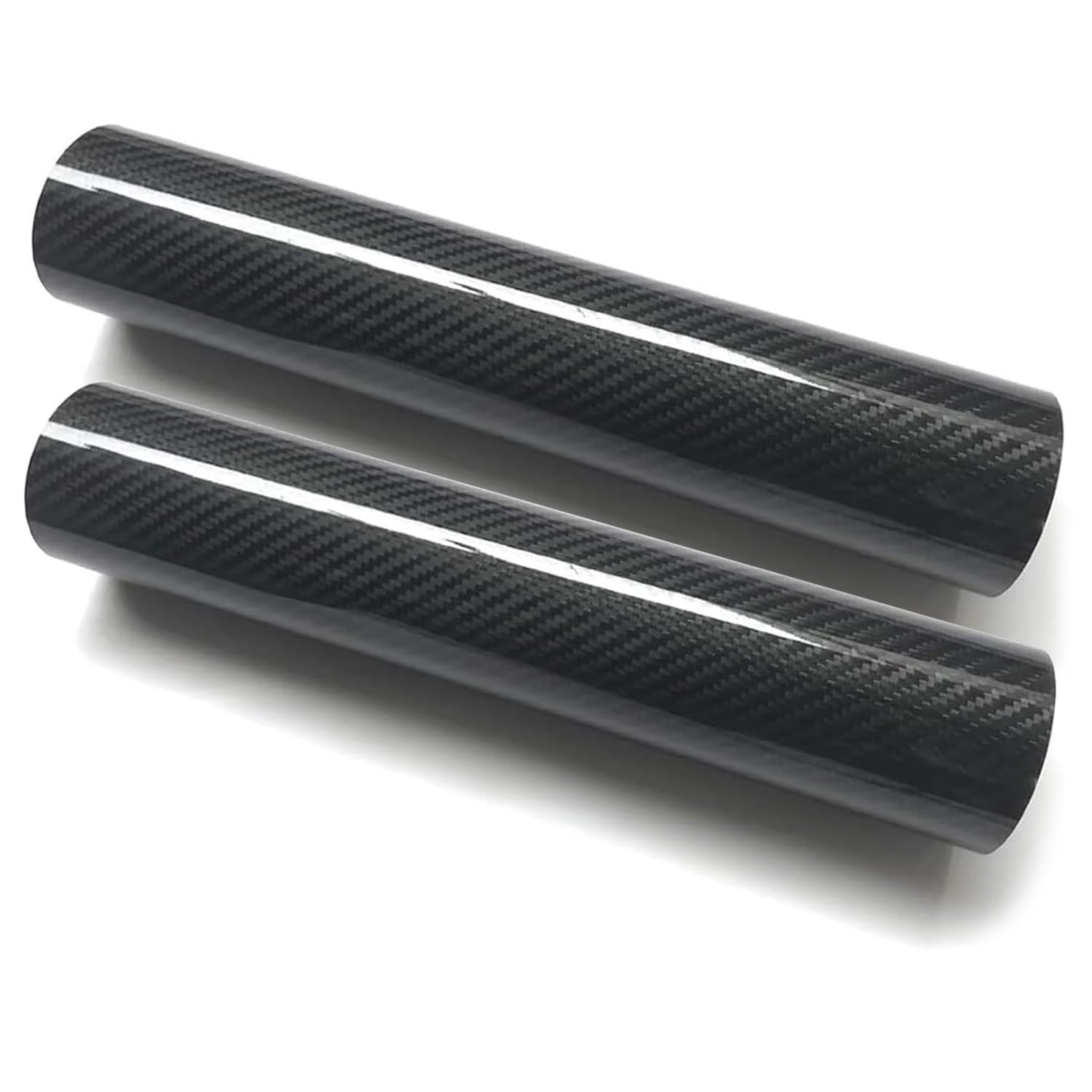 Tubo de fibra de carbono, Tubo de fibra carbono brillante 3K 1000 mm, paquete 2/3 tamaños múltiples for drones DIY(Black-2pcs,34x32x1000mm)