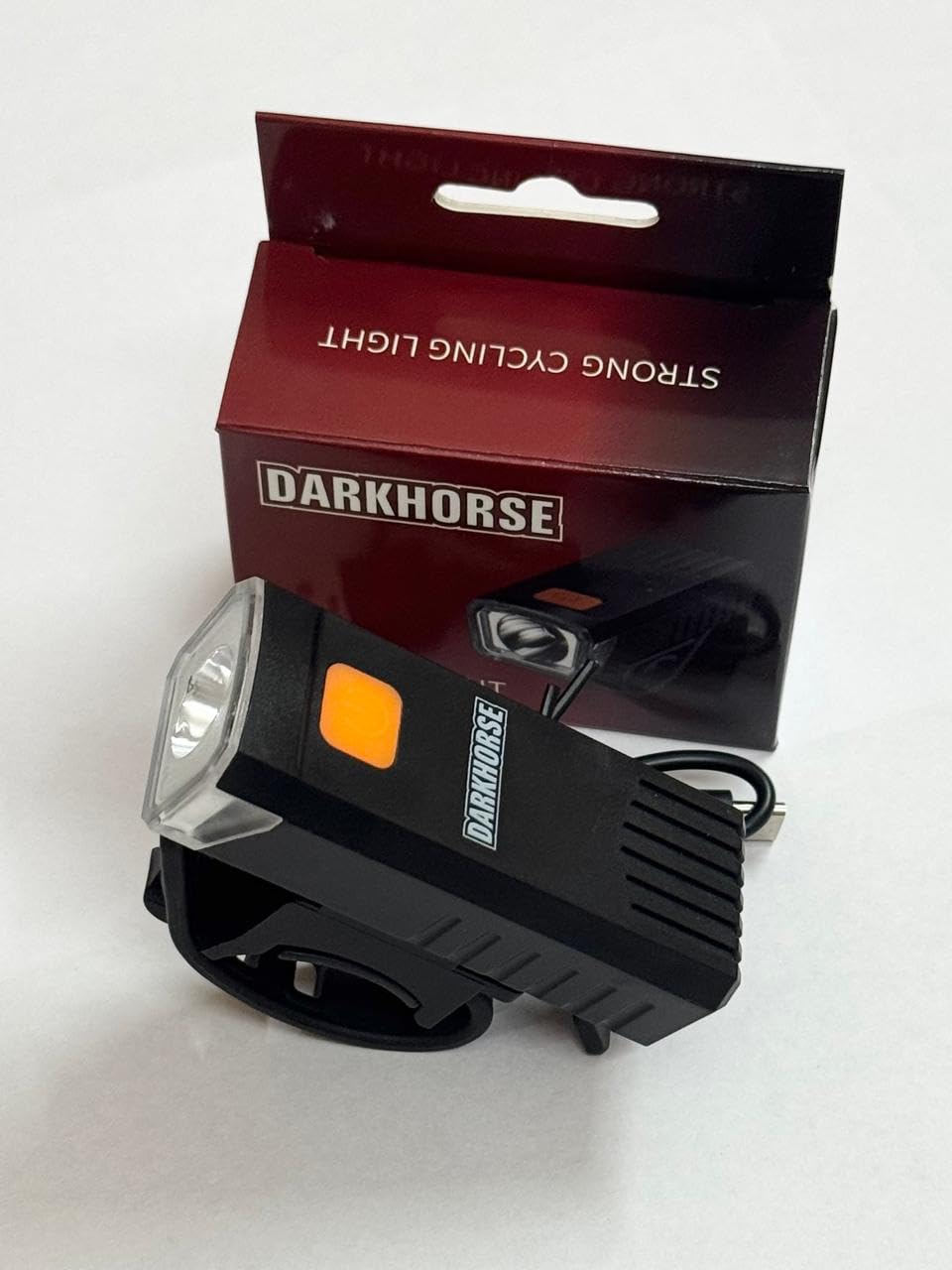 Dark Horse Bicycle 3 Mode LED Compact Yet Strong Front Light, Type-C USB Rechargeable, Waterproof, New Model-image-23