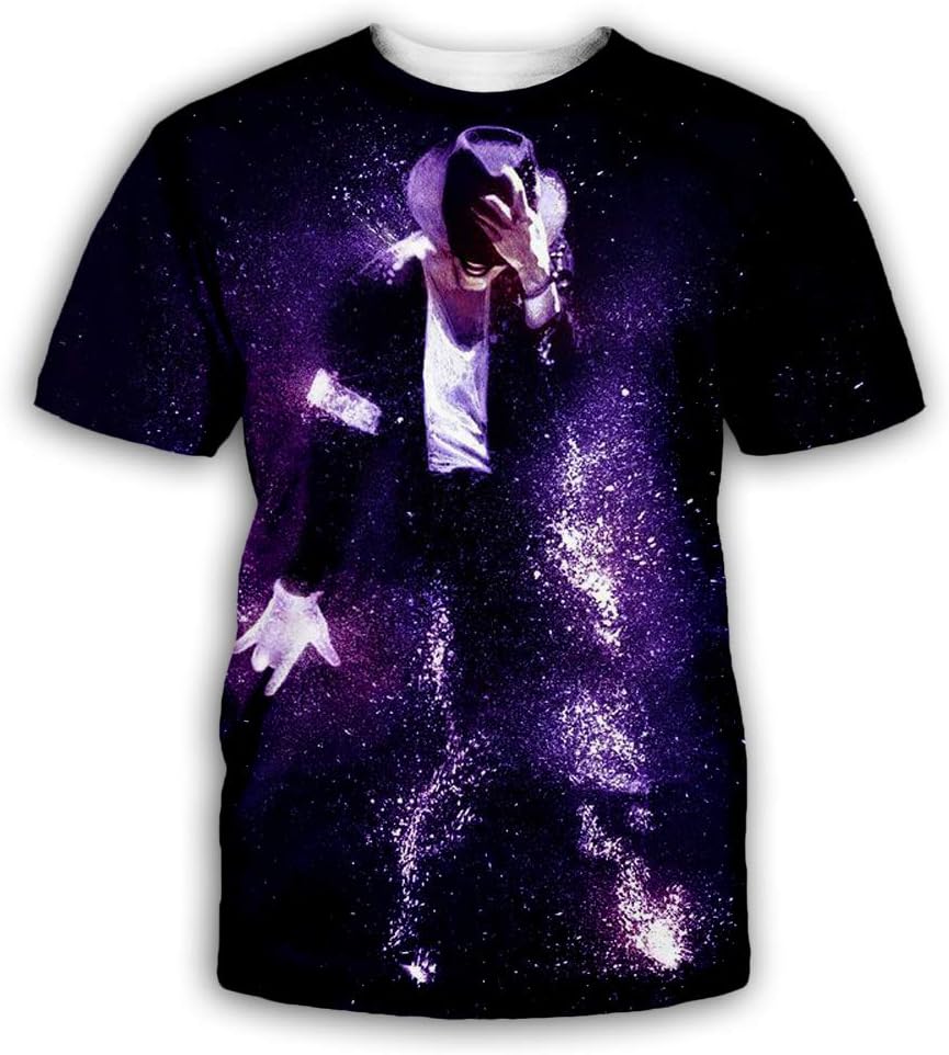 Hip-pop Singer Shirt Shirts Tee Vintage Retro Men Tees Top Tee T-Shirt Harajuku Streetwear (MJ-T4,X-Small)