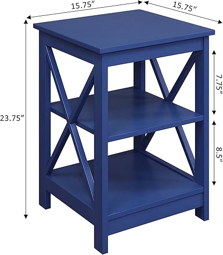 Miniatura 65 de Convenience Concepts Oxford Mesa auxiliar Negro -,Barnwood/Negro,Azul,rosado (Blush Pink),Cerezo/Negro,Azul