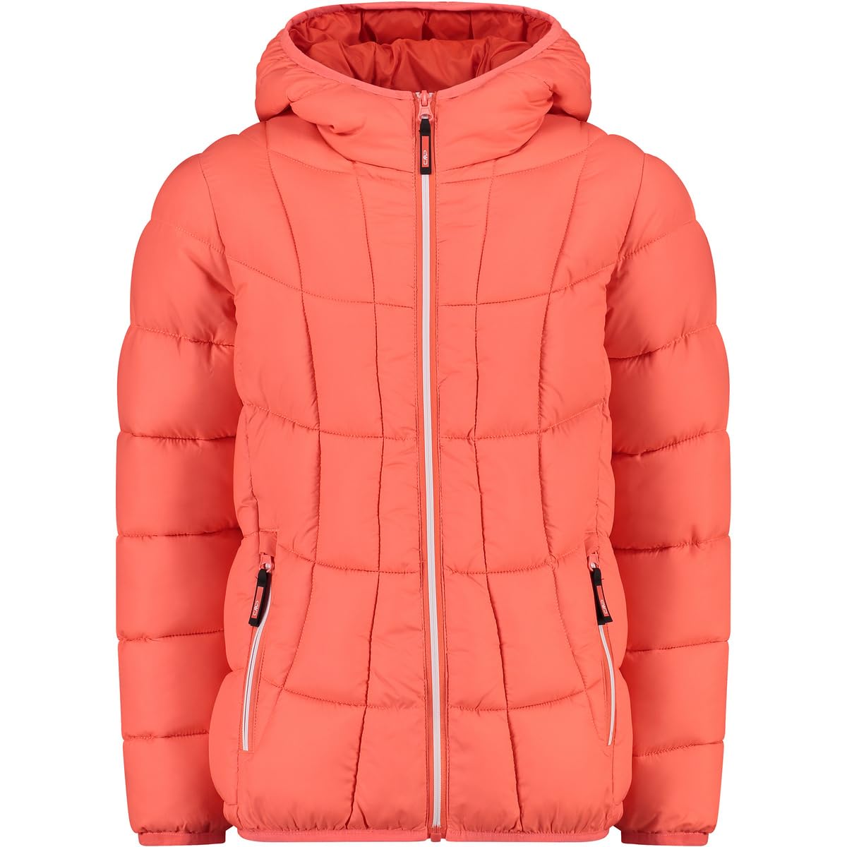 CMP - Kid G Jacket Fix Hood, Red Fluo, 152
