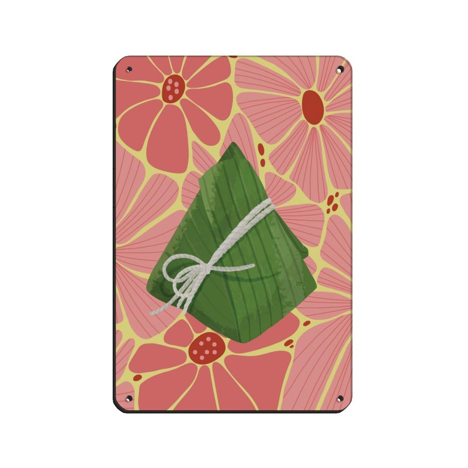 Tableau fer Zongzi cadeau vintage idéal pour déco de garage ou café